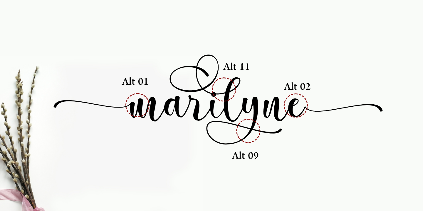 Marilyne Regular Font preview